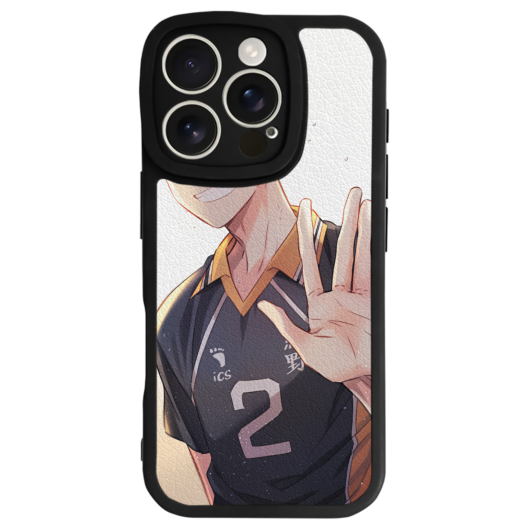 （画像用） ハイキュー!! Haikyu!! 【iPhone 16シリーズ対応】シリコンスマホケース（レザー調） 材質：シリコン
